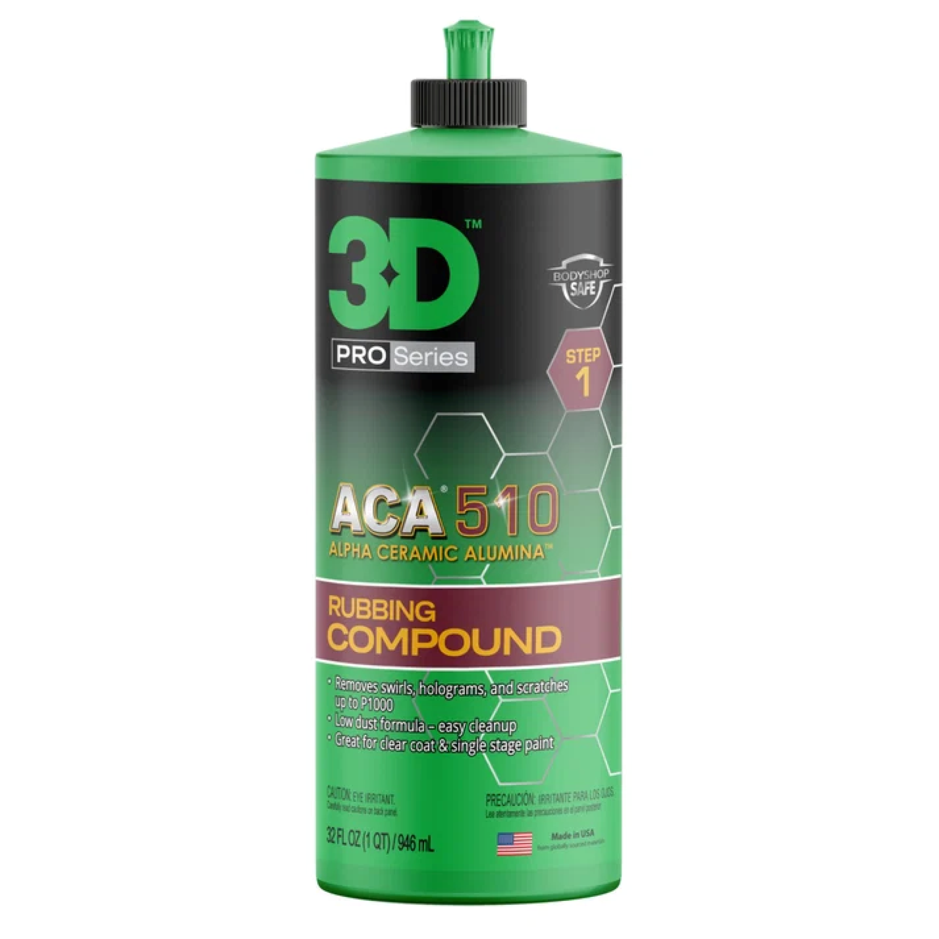 3D ACA 510 Premium Rubbing Compound 32 Oz
