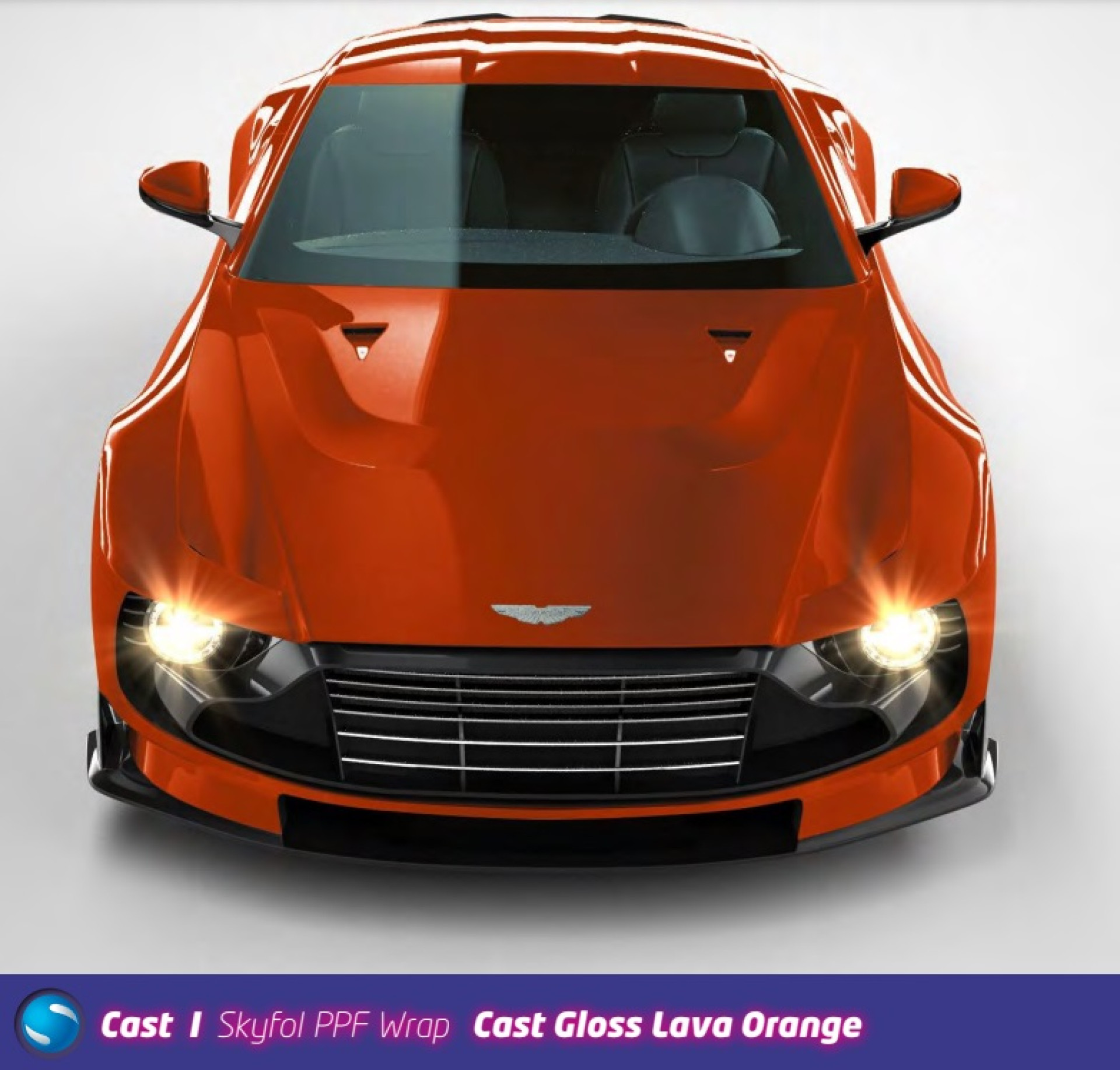 Skyfol COLOURED PPF Cast Gloss Lava Orange (1.52x1m)
