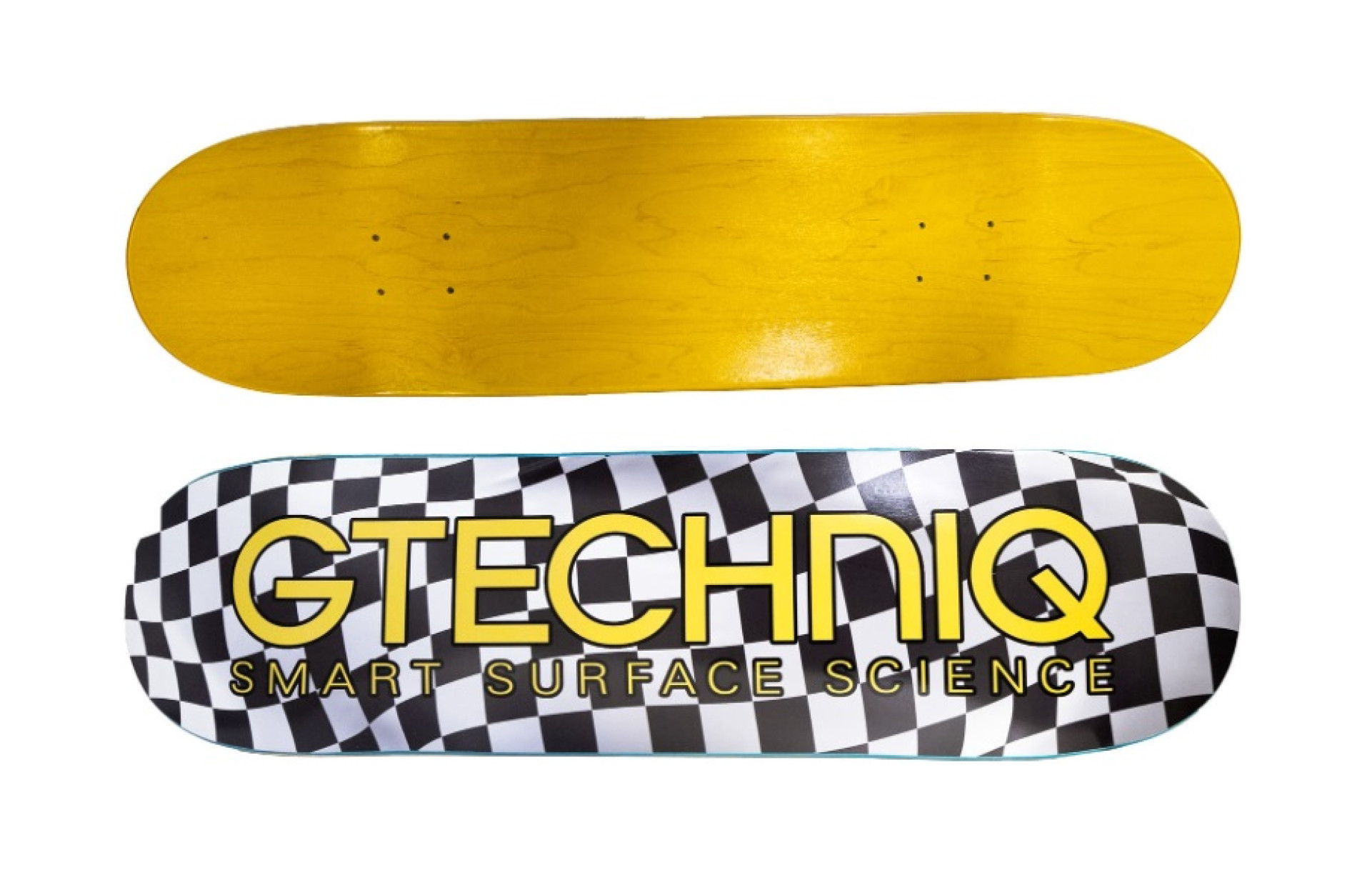 GTECHNIQ CHECKERED FLAG SKATEBOARD DECK