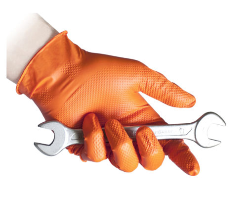 NITRIL Orange FULL GRIP handschoenen 8.4gr LARGE 50st