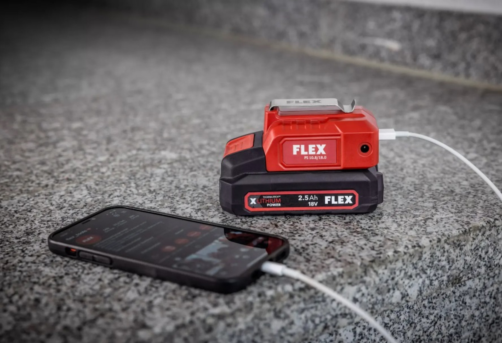 Flex PS 10.8/18.10 ACCU ADAPTER MET USB LAADPOORTEN