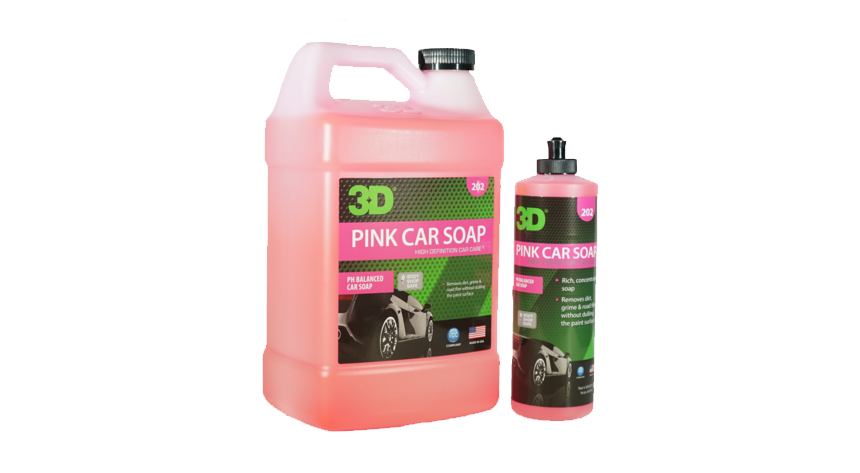 3D Pink Car Soap 16oz ( 0.47LT )