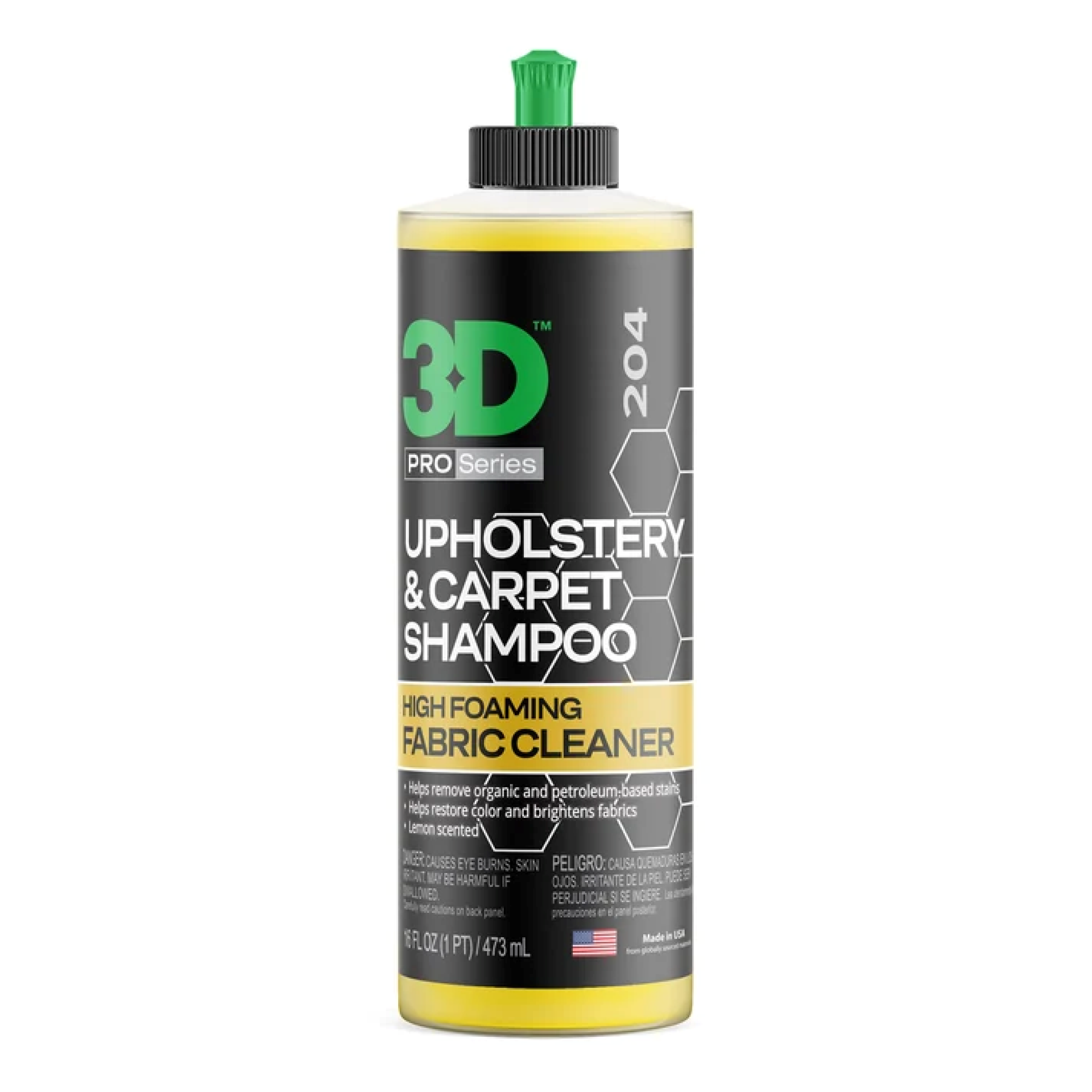3D Upholstery & Carpet Shampoo 16oz ( 0.47 LT )