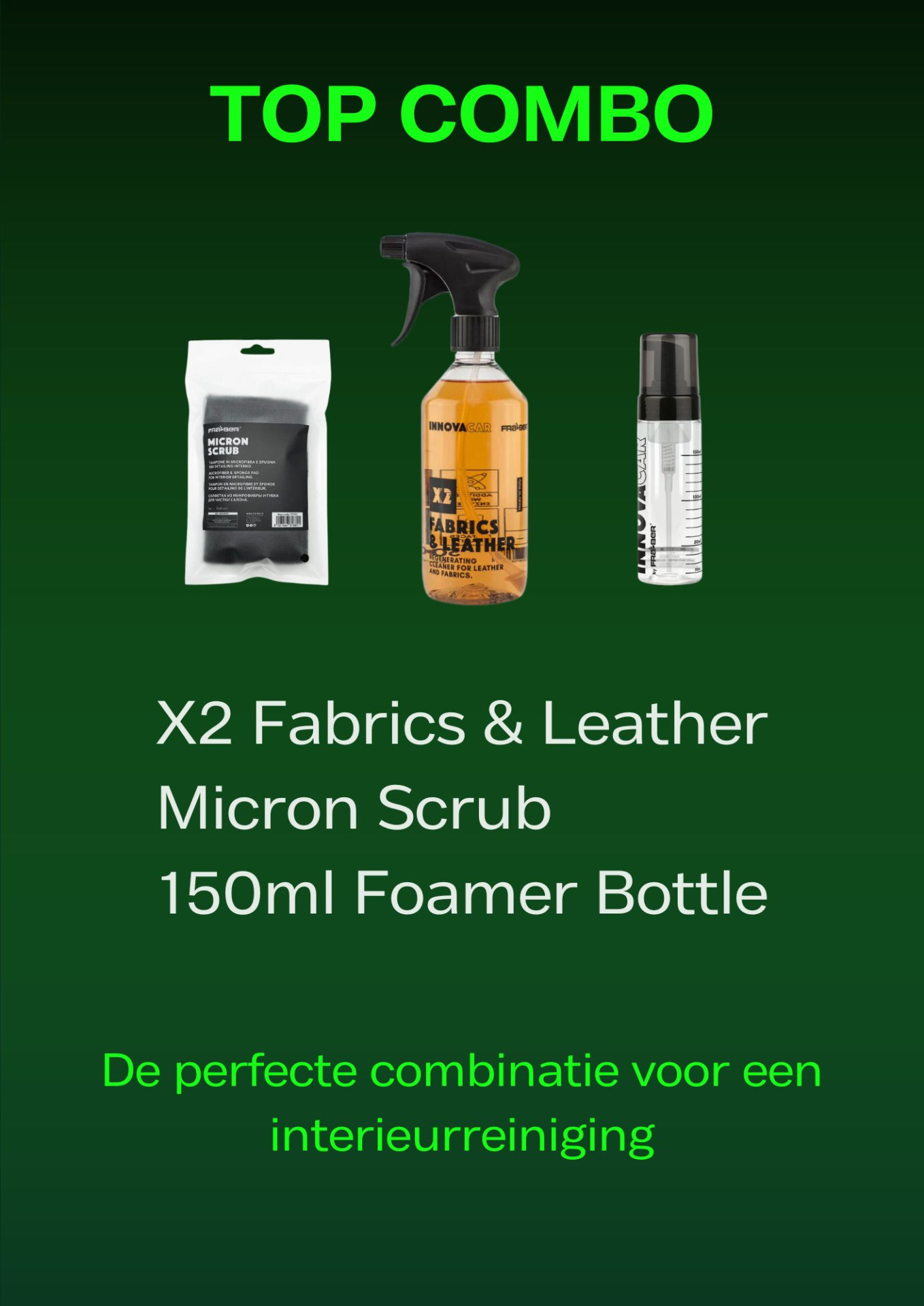 TOP COMBO! Innovacar X2 + MICRON SCRUB + 150ML FOAMER