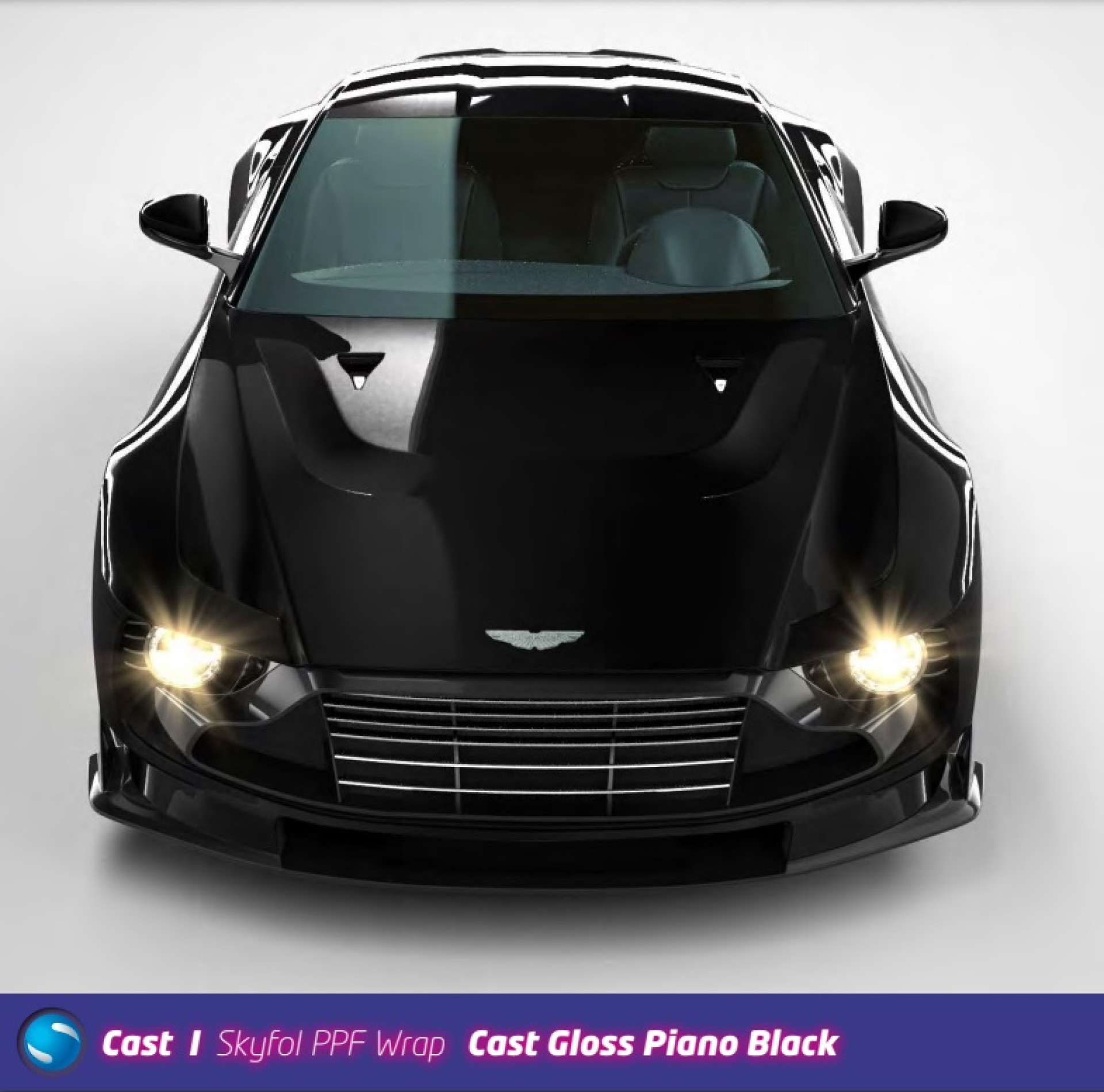 Skyfol COLOURED PPF Cast Gloss Piano Black (1.52x1m)