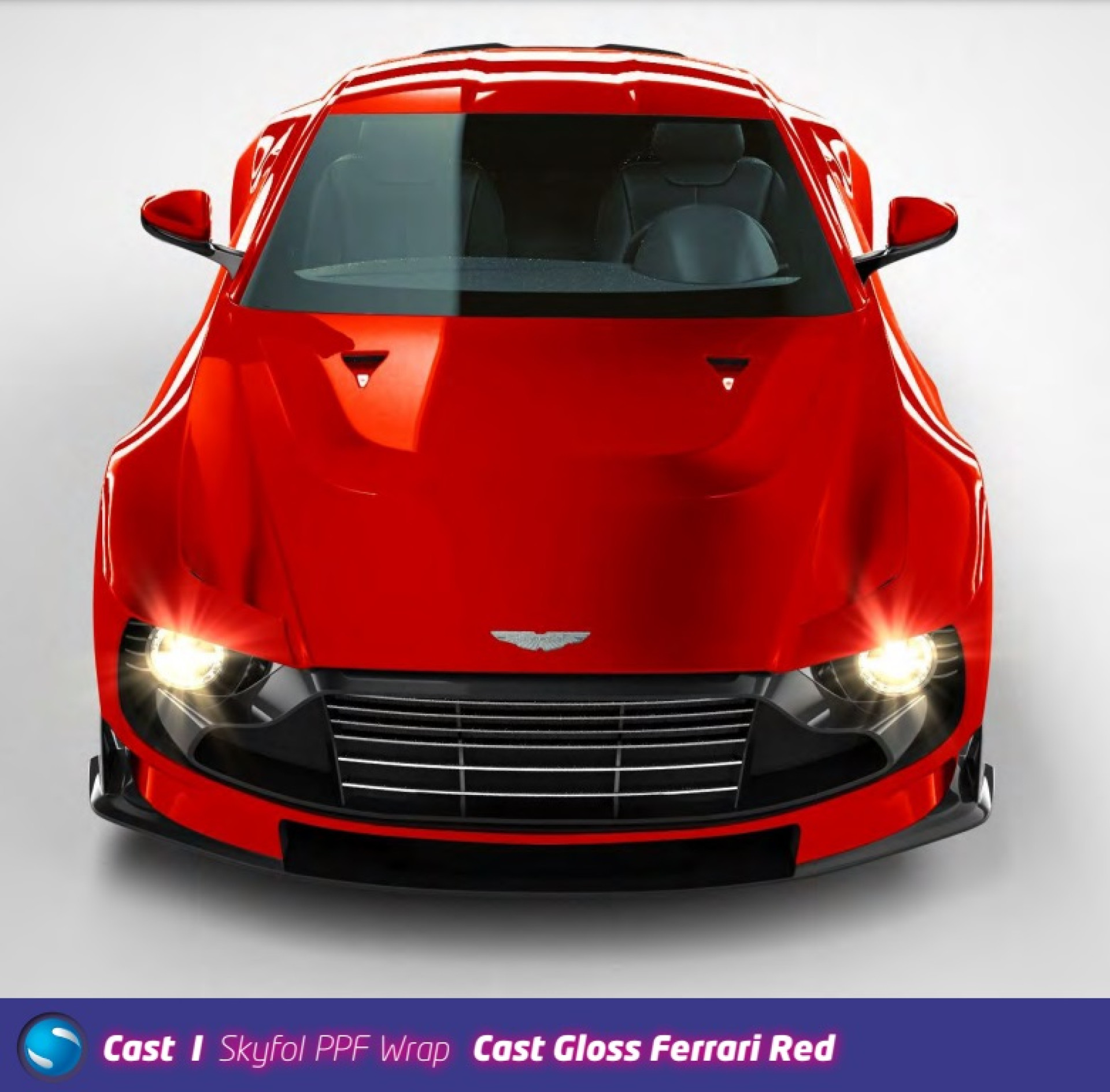 Skyfol COLOURED PPF Cast Gloss Ferrari red (1.52x15m)